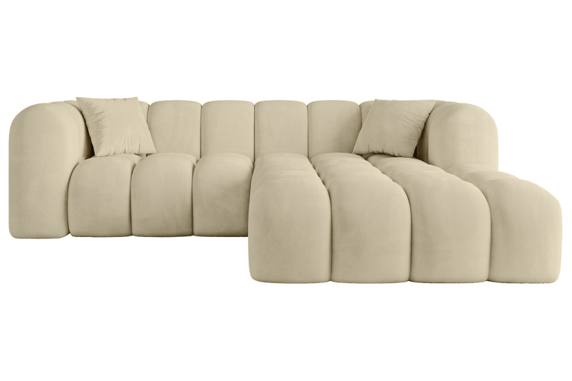 Narożnik prawostronny bez funkcji spania OLEA-L1 - 231x173x74 Beżowy 801204