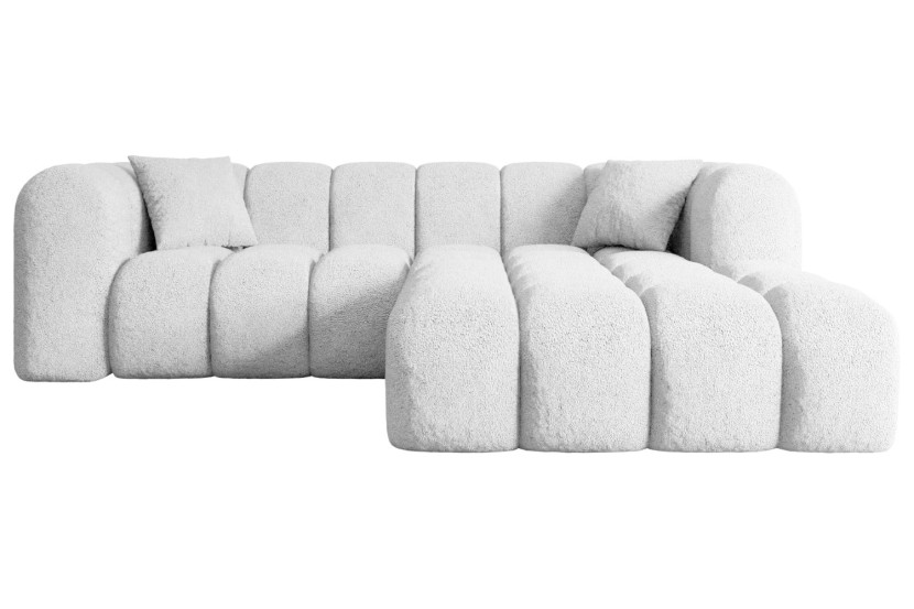 Narożnik prawostronny bez funkcji spania OLEA-L1 - 231x173x74 Biały 526752
