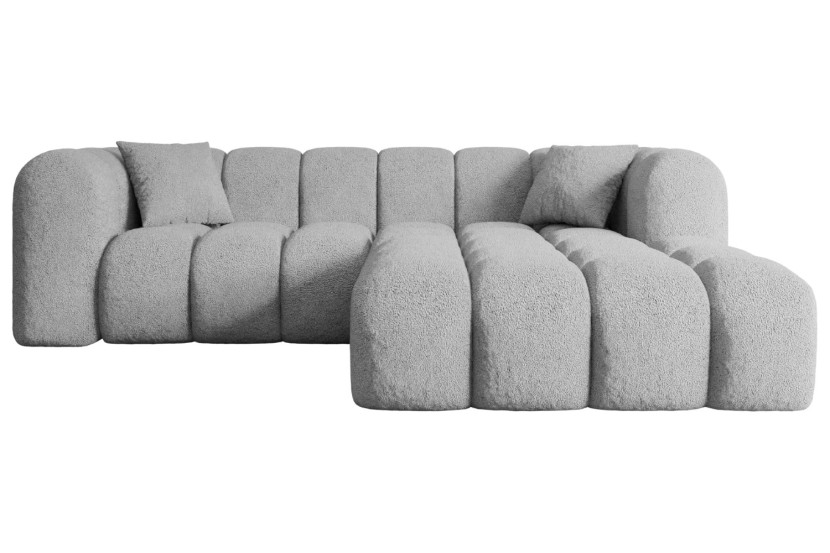 Narożnik prawostronny bez funkcji spania OLEA-L1 231x173x74 Jasnoszary 526767