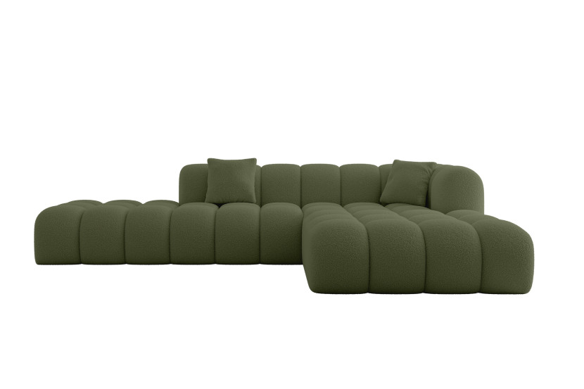 Narożnik prawostronny bez funkcji spania OLEA-L2 - 289x176x71 Zielony 525292