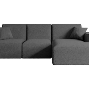 Narożnik prawostronny bez funkcji spania SERRA-L – 266x169x80 cm Szary 524481 Narożnik prawostronny bez funkcji spania SERRA-L – 266x169x80 cm Szary 524481