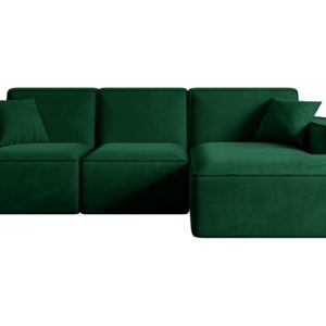 Narożnik prawostronny bez funkcji spania SERRA-L – 266x169x80 cm Zielony 524498 Narożnik prawostronny bez funkcji spania SERRA-L – 266x169x80 cm Zielony 524498