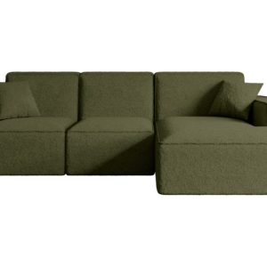 Narożnik prawostronny bez funkcji spania SERRA-L – 266x169x80 cm Zielony 524508 Narożnik prawostronny bez funkcji spania SERRA-L – 266x169x80 cm Zielony 524508