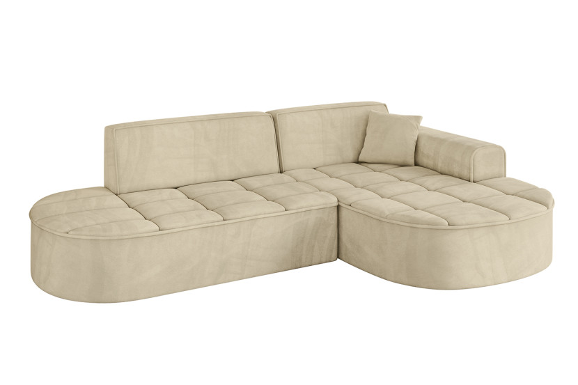 Narożnik prawostronny bez funkcji spania TARO-L1 - 243x171x79,5 Beżowy 800303