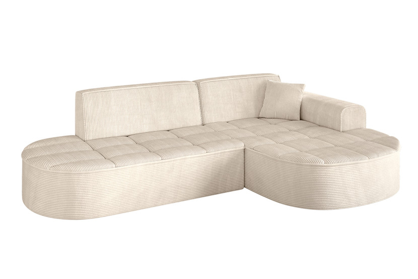 Narożnik prawostronny bez funkcji spania TARO-L1 - 243x171x79,5 Beżowy 800330