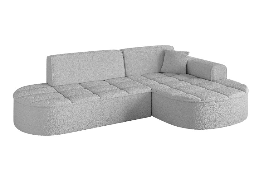Narożnik prawostronny bez funkcji spania TARO-L1 243x171x79,5 Jasnoszary 800209