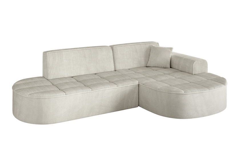 Narożnik prawostronny bez funkcji spania TARO-L1 243x171x79,5 Kremowy 800254