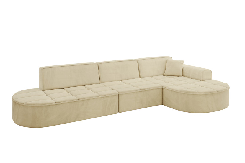 Narożnik prawostronny bez funkcji spania TARO-L2 - 328x171x79,5 Beżowy 800250