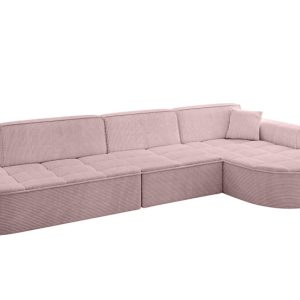 Narożnik prawostronny bez funkcji spania TARO-L2 – 328x171x79,5 Różowy 800233 Narożnik prawostronny bez funkcji spania TARO-L2 – 328x171x79,5 Różowy 800233