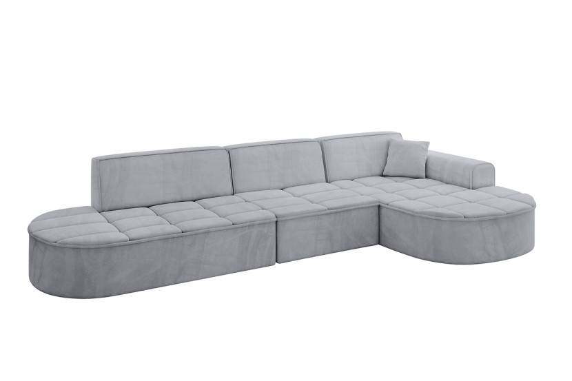 Narożnik prawostronny bez funkcji spania TARO-L2 - 328x171x79,5 Szary 800292