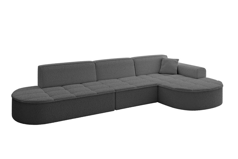 Narożnik prawostronny bez funkcji spania TARO-L2 - 328x171x79,5 Szary 800314