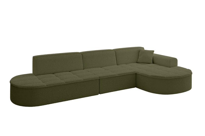Narożnik prawostronny bez funkcji spania TARO-L2 - 328x171x79,5 Zielony 800242