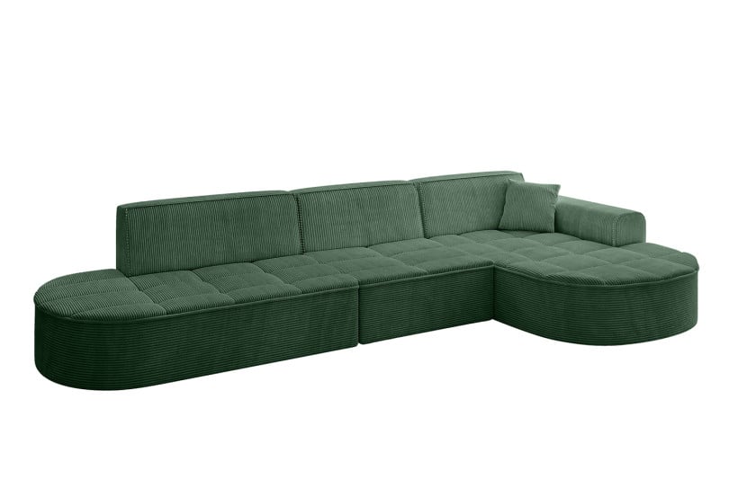 Narożnik prawostronny bez funkcji spania TARO-L2 - 328x171x79,5 Zielony 800224