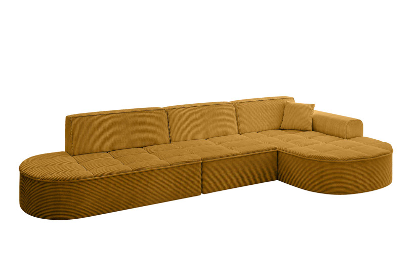 Narożnik prawostronny bez funkcji spania TARO-L2 - 328x171x79,5 Żółty 800311