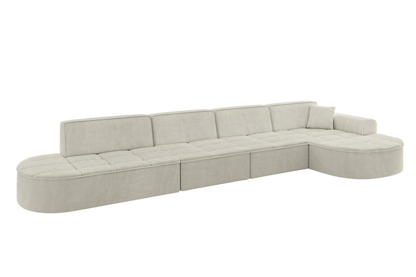 Narożnik prawostronny bez funkcji spania TARO-L3 413x171x79,5 Kremowy 800328