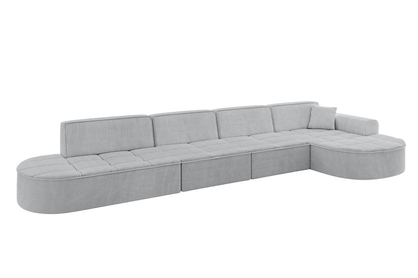 Narożnik prawostronny bez funkcji spania TARO-L3 - 413x171x79,5 Szary 800256