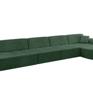 Narożnik prawostronny bez funkcji spania TARO-L3 – 413x171x79,5 Zielony 800237