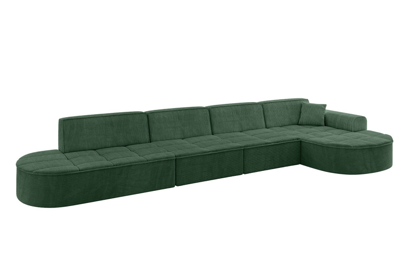 Narożnik prawostronny bez funkcji spania TARO-L3 - 413x171x79,5 Zielony 800237