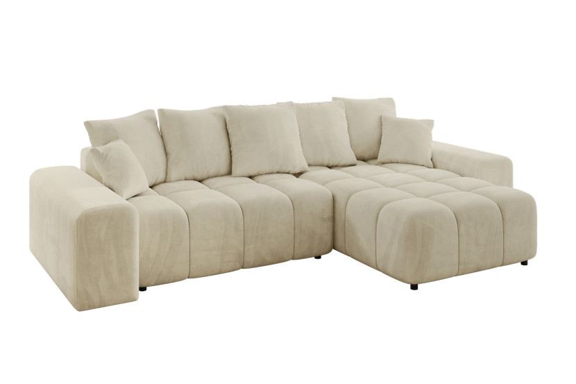 Narożnik prawostronny ENIL-L - 297x189x68 cm Beżowy 853919