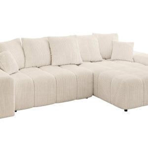 Narożnik prawostronny ENIL-L – 297x189x68 cm Beżowy 853784