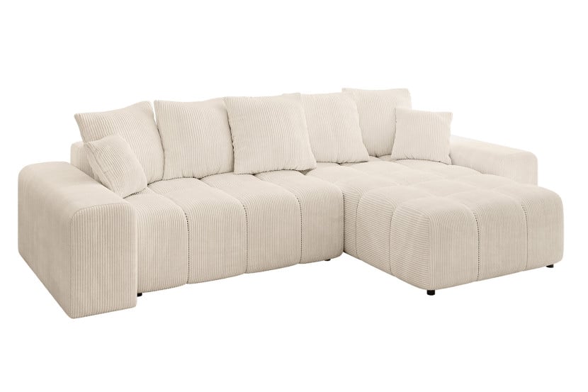 Narożnik prawostronny ENIL-L - 297x189x68 cm Beżowy 853784