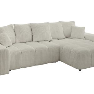 Narożnik prawostronny ENIL-L – 297x189x68 cm Kremowy 853794