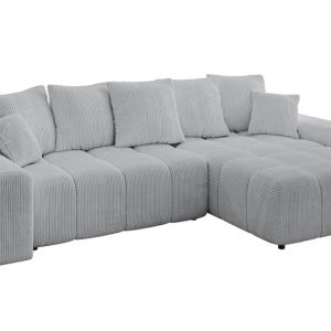 Narożnik prawostronny ENIL-L – 297x189x68 cm Szary 853927 Narożnik prawostronny ENIL-L – 297x189x68 cm Szary 853927