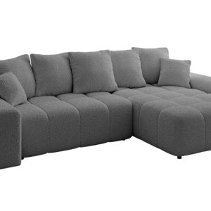 Narożnik prawostronny ENIL-L – 297x189x68 cm Szary 853871 Narożnik prawostronny ENIL-L – 297x189x68 cm Szary 853871