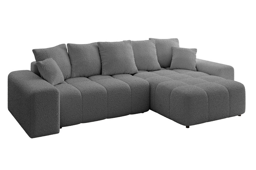 Narożnik prawostronny ENIL-L - 297x189x68 cm Szary 853871