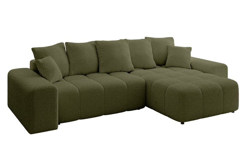 Narożnik prawostronny ENIL-L - 297x189x68 cm Zielony 853925