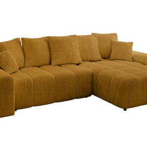 Narożnik prawostronny ENIL-L – 297x189x68 cm Żółty 853904 Narożnik prawostronny ENIL-L – 297x189x68 cm Żółty 853904
