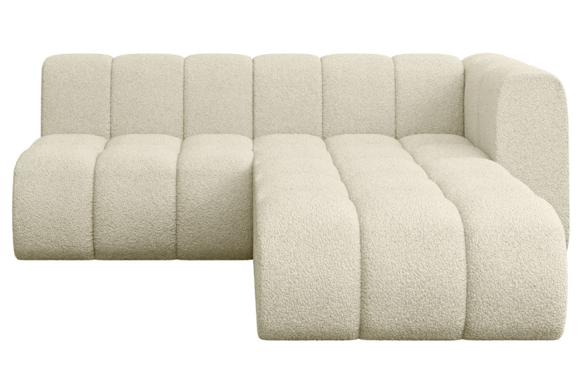 Narożnik prawostronny modułowy Darnel-L1 - 205x177x70 cm Beżowy 758232