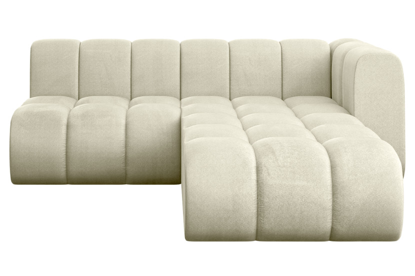 Narożnik prawostronny modułowy Darnel-L1 - 205x177x70 cm Beżowy 758204