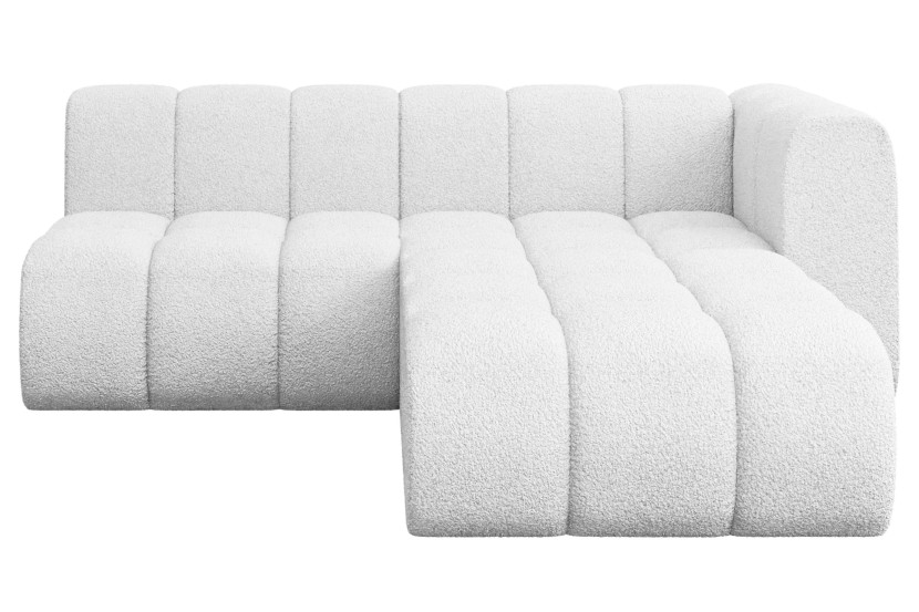Narożnik prawostronny modułowy Darnel-L1 - 205x177x70 cm Biały 758519