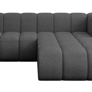 Narożnik prawostronny modułowy Darnel-L1 – 205x177x70 cm Szary 758518 Narożnik prawostronny modułowy Darnel-L1 – 205x177x70 cm Szary 758518