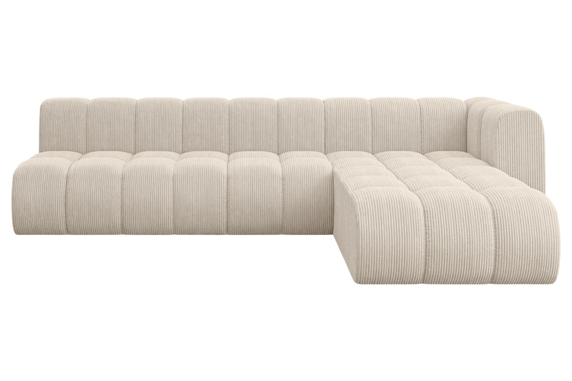 Narożnik prawostronny modułowy Darnel-L2 - 296x177x70 cm Beżowy 758460