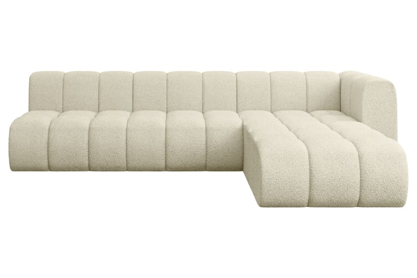 Narożnik prawostronny modułowy Darnel-L2 - 296x177x70 cm Beżowy 758259