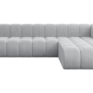 Narożnik prawostronny modułowy Darnel-L2 – 296x177x70 cm Szary 758486 Narożnik prawostronny modułowy Darnel-L2 – 296x177x70 cm Szary 758486