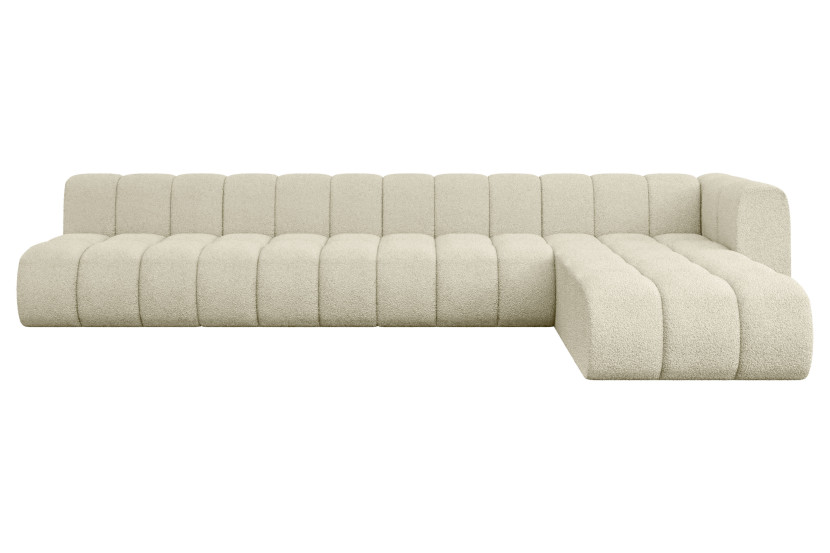 Narożnik prawostronny modułowy Darnel-L3 - 387x177x70 cm Beżowy 758138