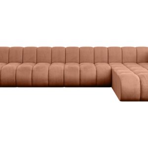 Narożnik prawostronny modułowy Darnel-L3 – 387x177x70 cm Morelowy 758415 Narożnik prawostronny modułowy Darnel-L3 – 387x177x70 cm Morelowy 758415