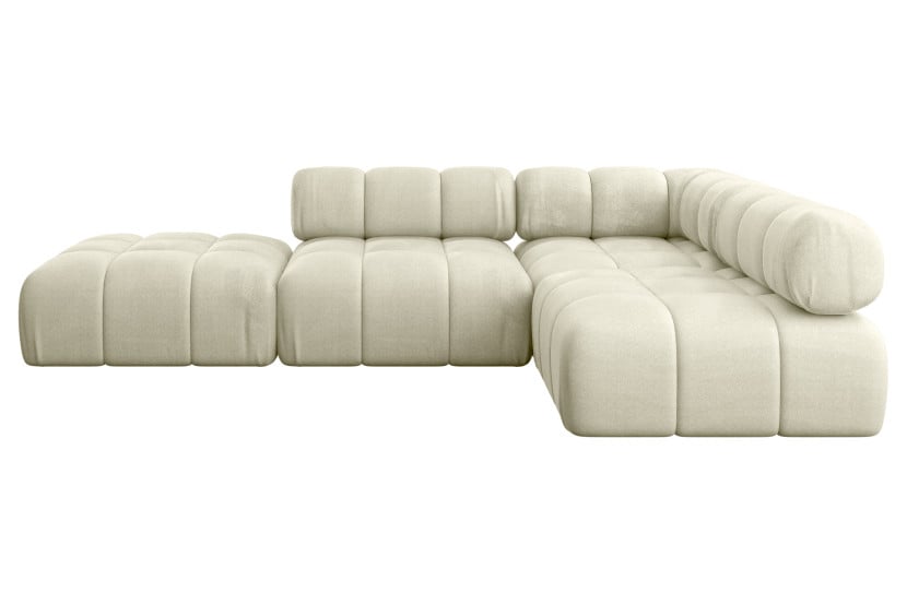 Narożnik prawostronny modułowy FAVIO-L1 285x190x70 cm Beżowy 728855
