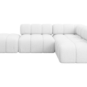 Narożnik prawostronny modułowy FAVIO-L1 285x190x70 cm Biały 728822 Narożnik prawostronny modułowy FAVIO-L1 285x190x70 cm Biały 728822