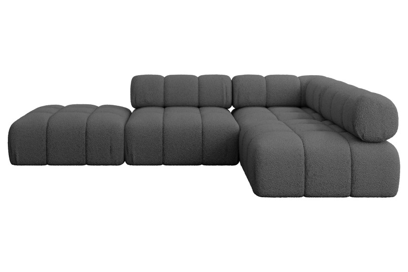 Narożnik prawostronny modułowy FAVIO-L1 285x190x70 cm Szary 728851
