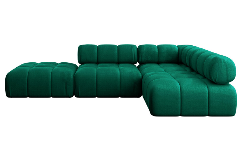 Narożnik prawostronny modułowy FAVIO-L1 285x190x70 cm Zielony 728846