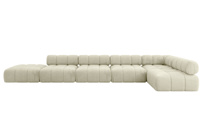 Narożnik prawostronny modułowy FAVIO-L3 475x190x70 cm Beżowy 707981