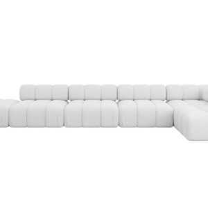 Narożnik prawostronny modułowy FAVIO-L3 475x190x70 cm Biały 707869 Narożnik prawostronny modułowy FAVIO-L3 475x190x70 cm Biały 707869