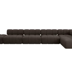 Narożnik prawostronny modułowy FAVIO-L3 475x190x70 cm Brązowy 707978 Narożnik prawostronny modułowy FAVIO-L3 475x190x70 cm Brązowy 707978