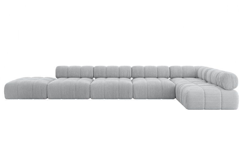 Narożnik prawostronny modułowy FAVIO-L3 475x190x70 cm Szary 707915