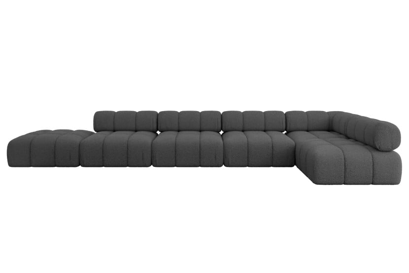 Narożnik prawostronny modułowy FAVIO-L3 475x190x70 cm Szary 707899
