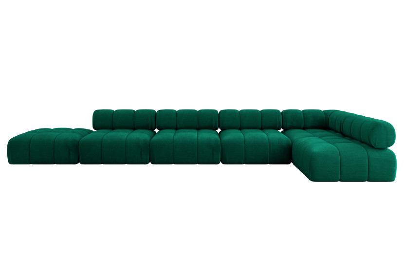 Narożnik prawostronny modułowy FAVIO-L3 475x190x70 cm Zielony 707790